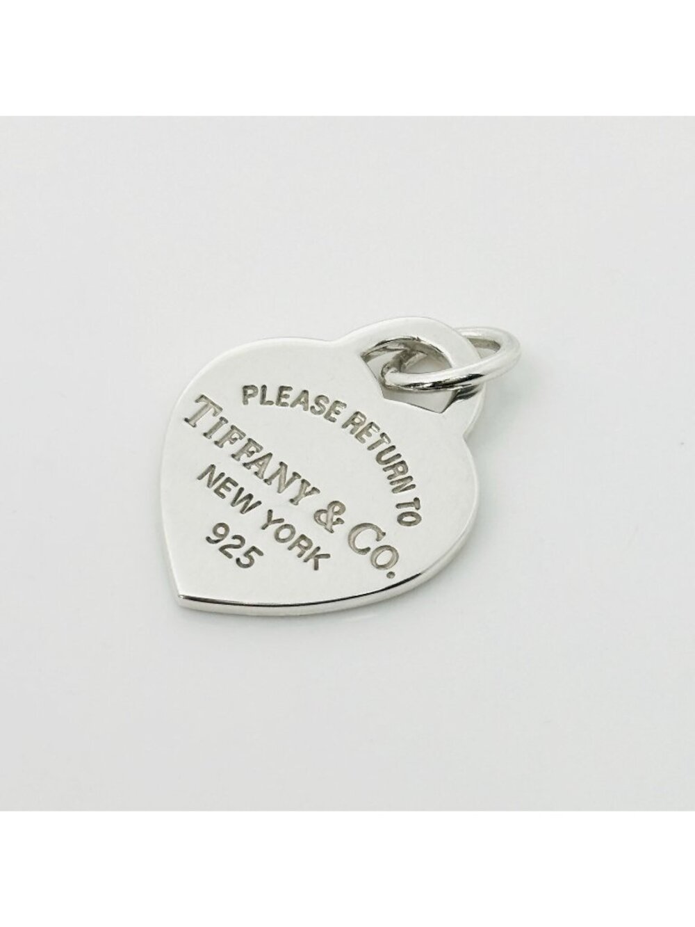 Return to Tiffany Small Heart Tag Pendant or Charm in Sterling Silver
